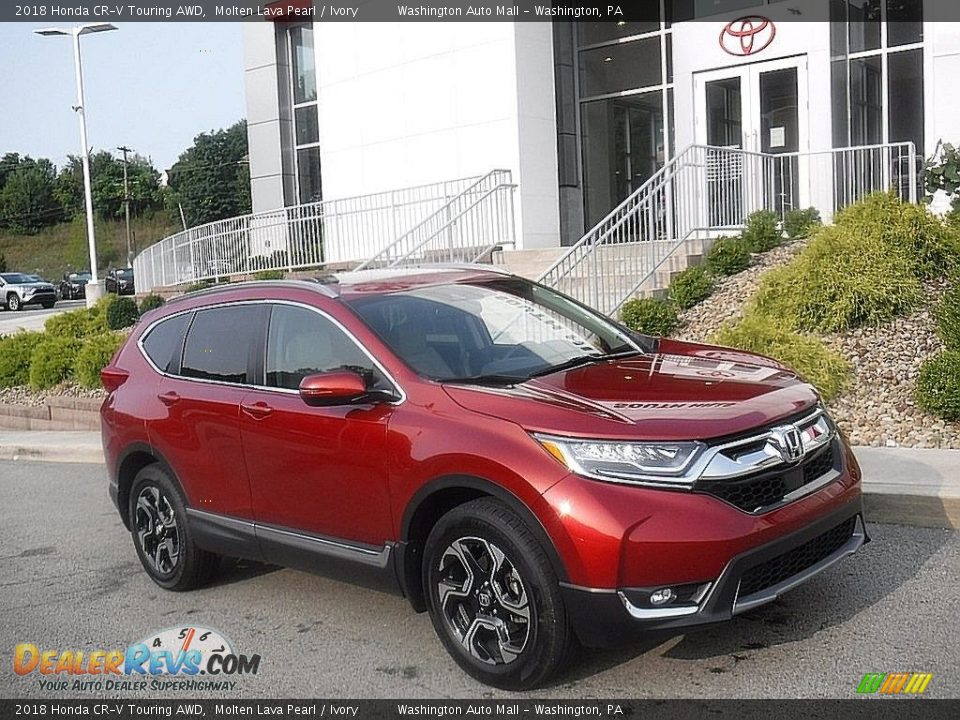 2018 Honda CR-V Touring AWD Molten Lava Pearl / Ivory Photo #1
