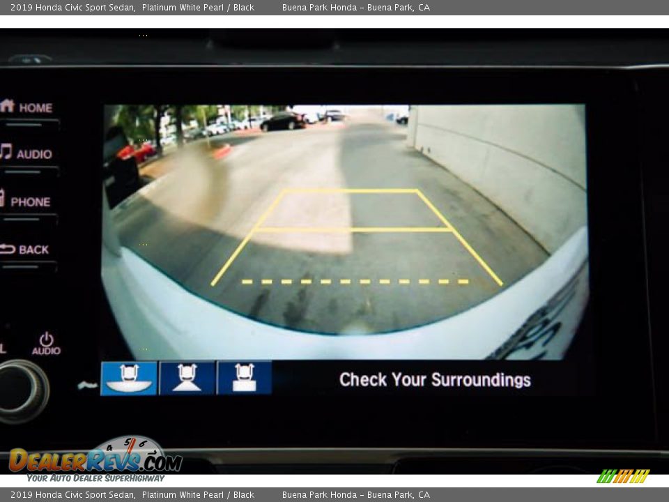 2019 Honda Civic Sport Sedan Platinum White Pearl / Black Photo #26