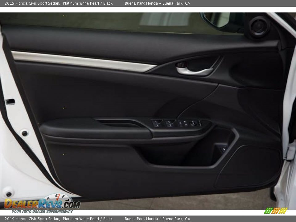 2019 Honda Civic Sport Sedan Platinum White Pearl / Black Photo #28
