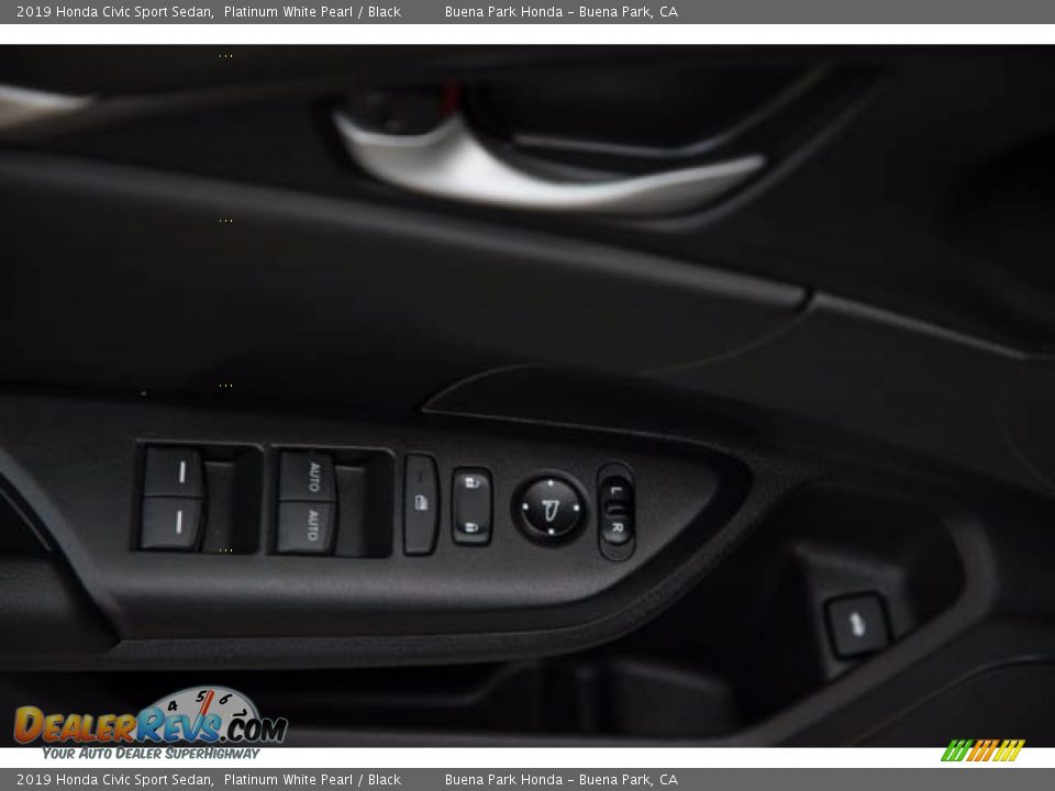 2019 Honda Civic Sport Sedan Platinum White Pearl / Black Photo #29