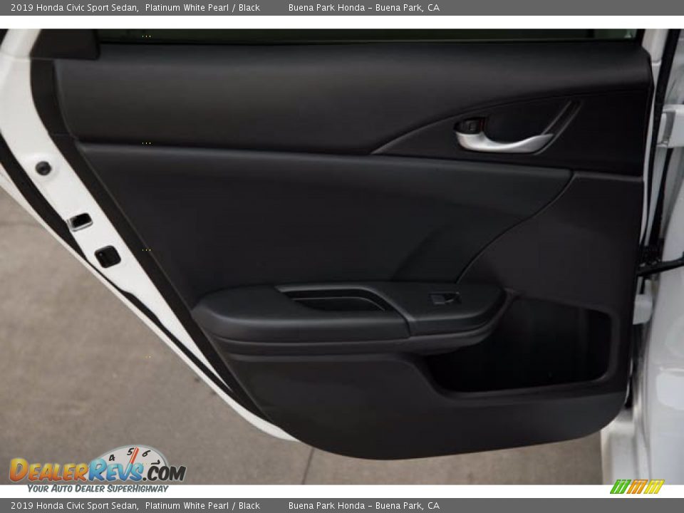 2019 Honda Civic Sport Sedan Platinum White Pearl / Black Photo #30