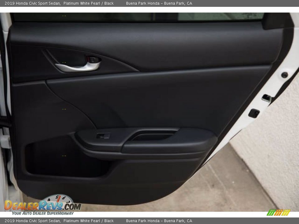 2019 Honda Civic Sport Sedan Platinum White Pearl / Black Photo #31