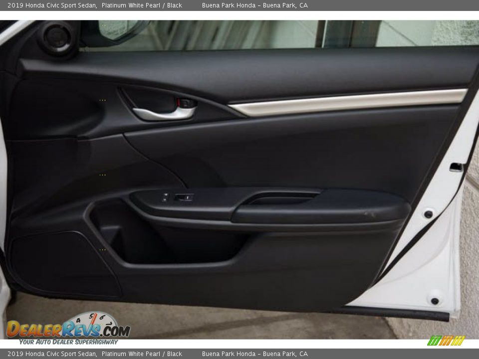 2019 Honda Civic Sport Sedan Platinum White Pearl / Black Photo #32