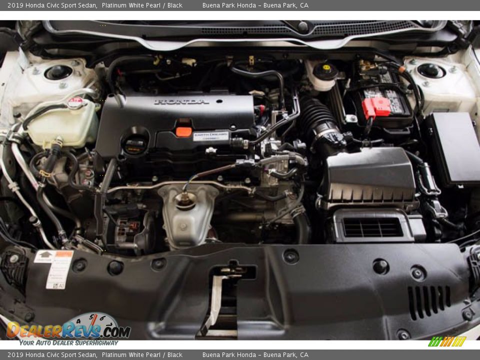 2019 Honda Civic Sport Sedan Platinum White Pearl / Black Photo #33