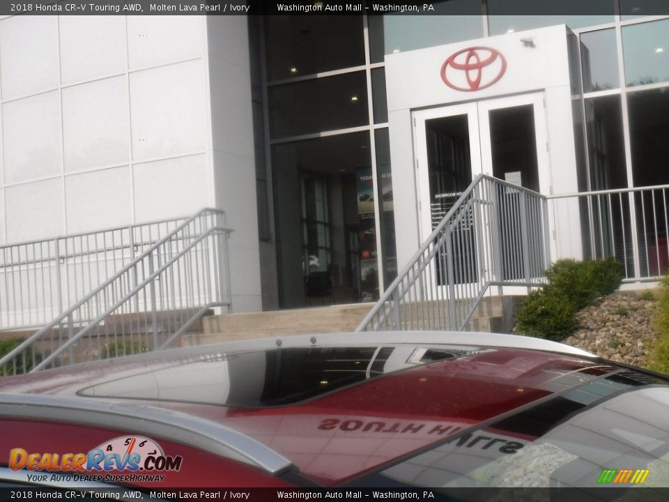 2018 Honda CR-V Touring AWD Molten Lava Pearl / Ivory Photo #9