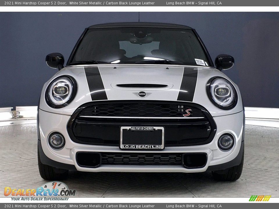 2021 Mini Hardtop Cooper S 2 Door White Silver Metallic / Carbon Black Lounge Leather Photo #2