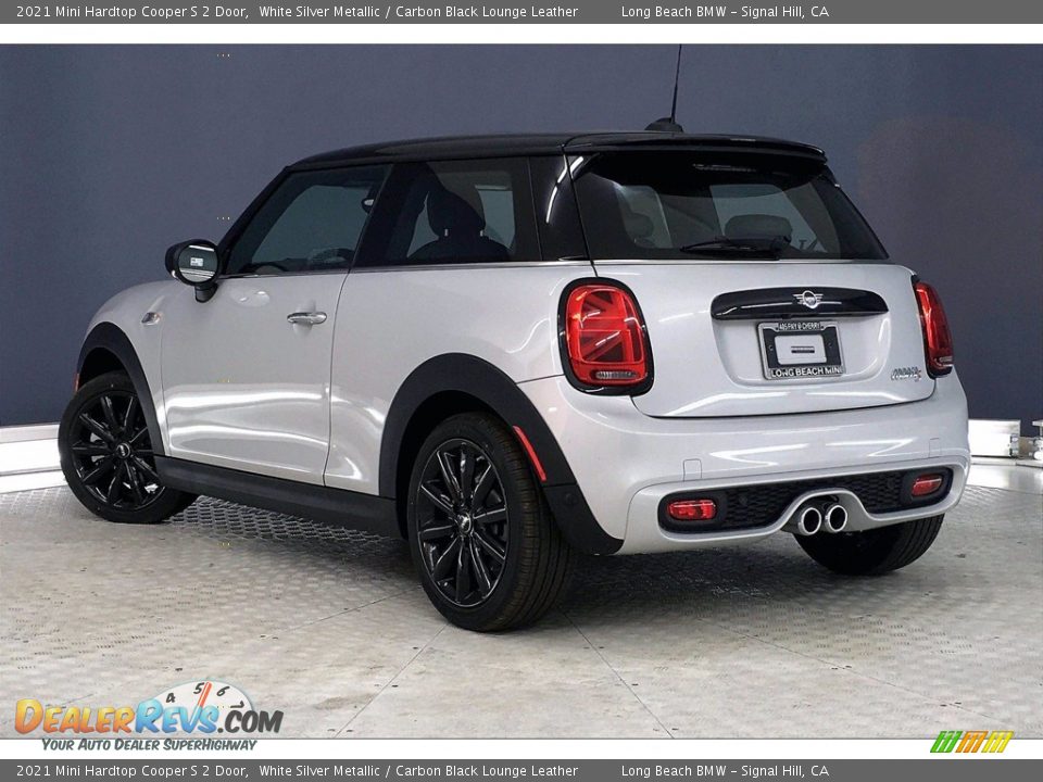 2021 Mini Hardtop Cooper S 2 Door White Silver Metallic / Carbon Black Lounge Leather Photo #3