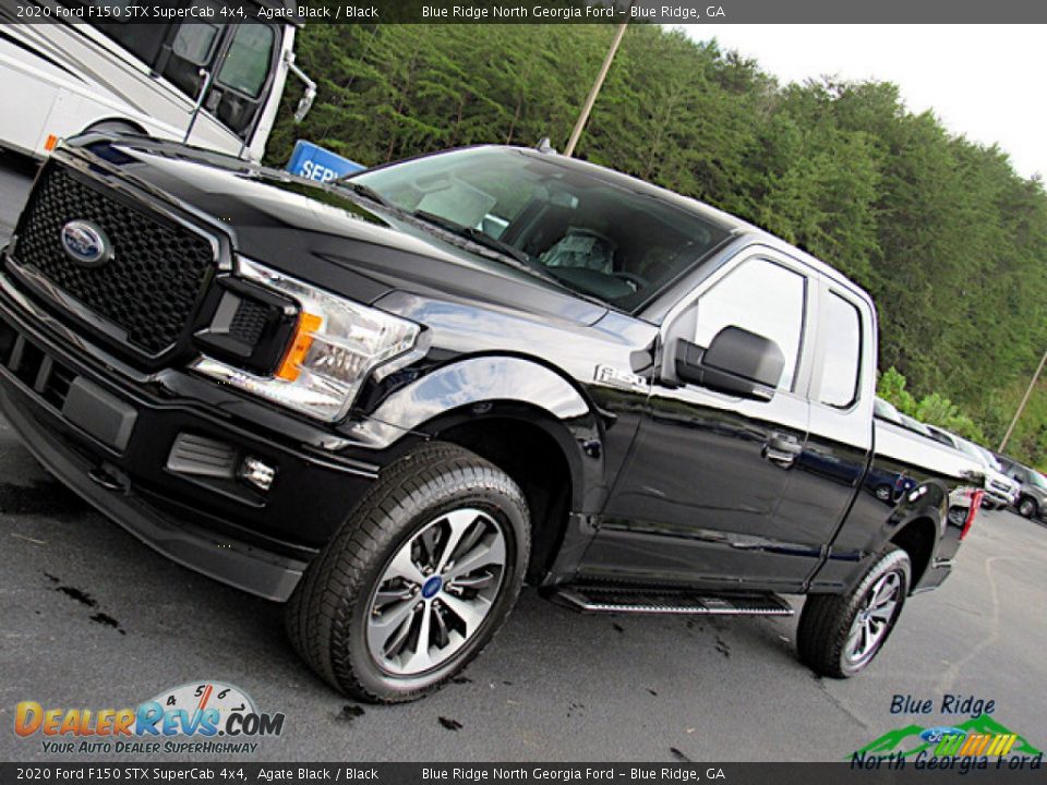2020 Ford F150 STX SuperCab 4x4 Agate Black / Black Photo #26