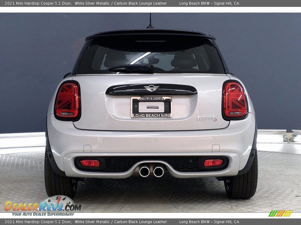 2021 Mini Hardtop Cooper S 2 Door White Silver Metallic / Carbon Black Lounge Leather Photo #4