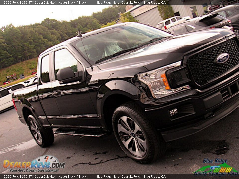 2020 Ford F150 STX SuperCab 4x4 Agate Black / Black Photo #27