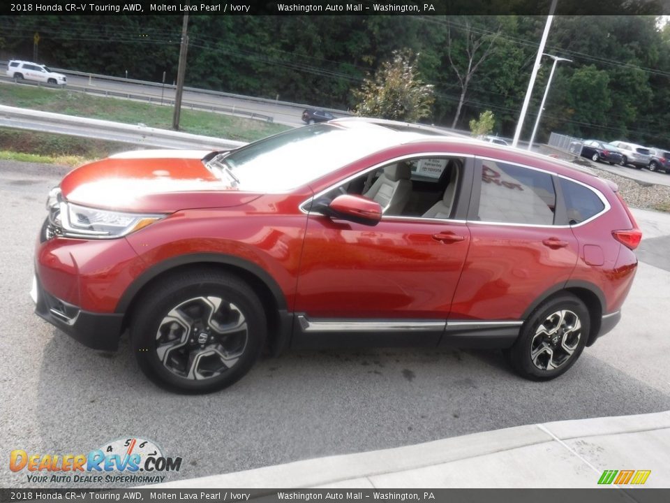 2018 Honda CR-V Touring AWD Molten Lava Pearl / Ivory Photo #13