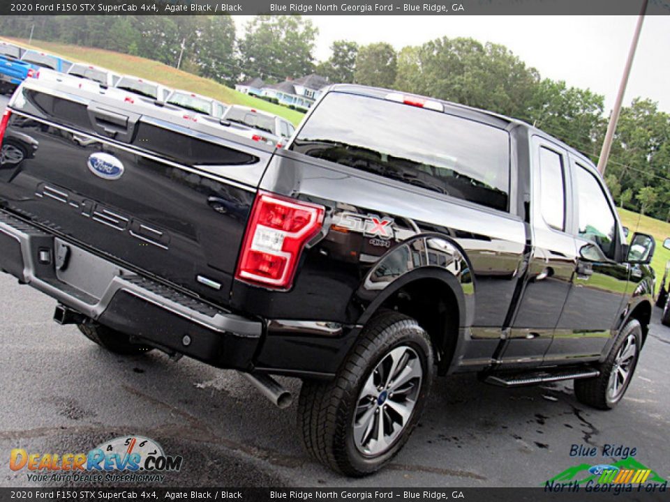 2020 Ford F150 STX SuperCab 4x4 Agate Black / Black Photo #28