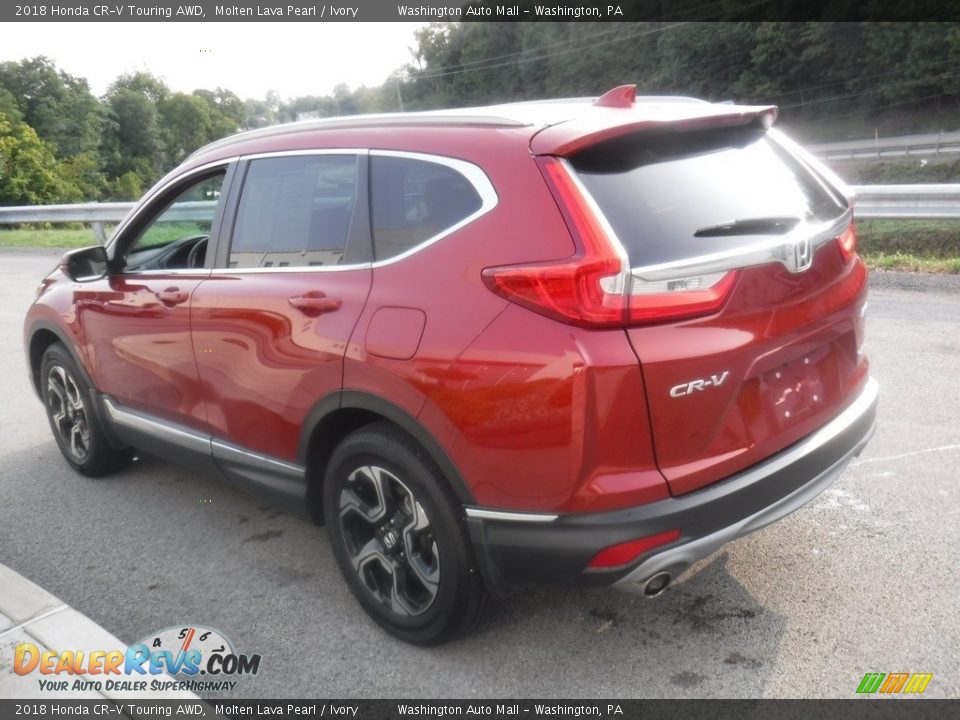 2018 Honda CR-V Touring AWD Molten Lava Pearl / Ivory Photo #14