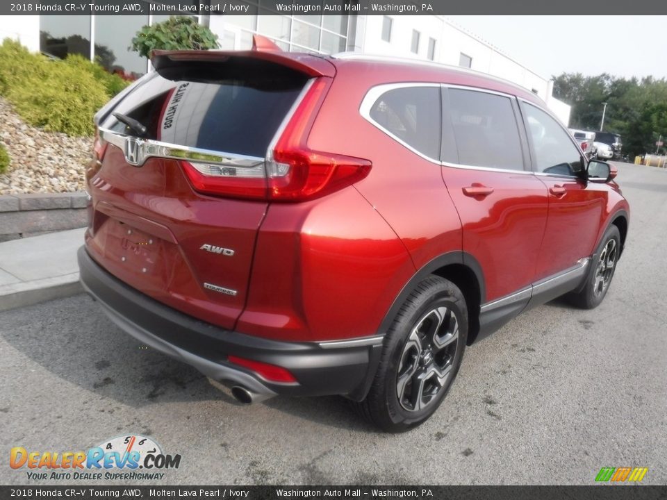 2018 Honda CR-V Touring AWD Molten Lava Pearl / Ivory Photo #16