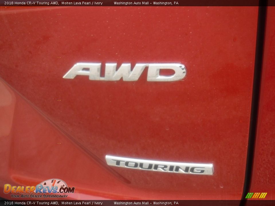 2018 Honda CR-V Touring AWD Molten Lava Pearl / Ivory Photo #17