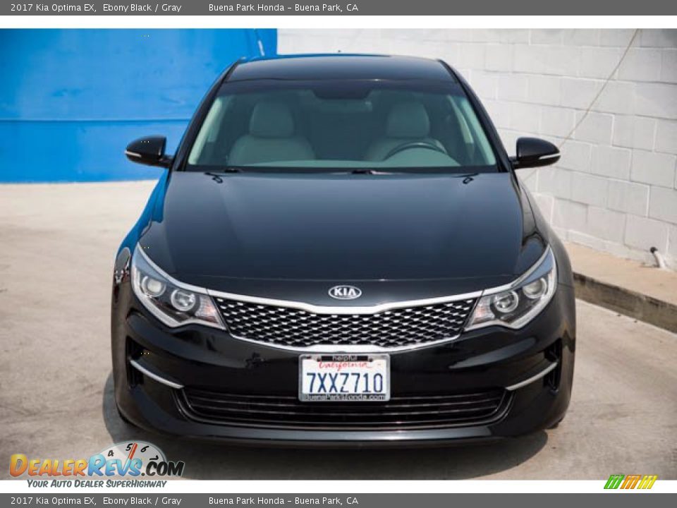 2017 Kia Optima EX Ebony Black / Gray Photo #7