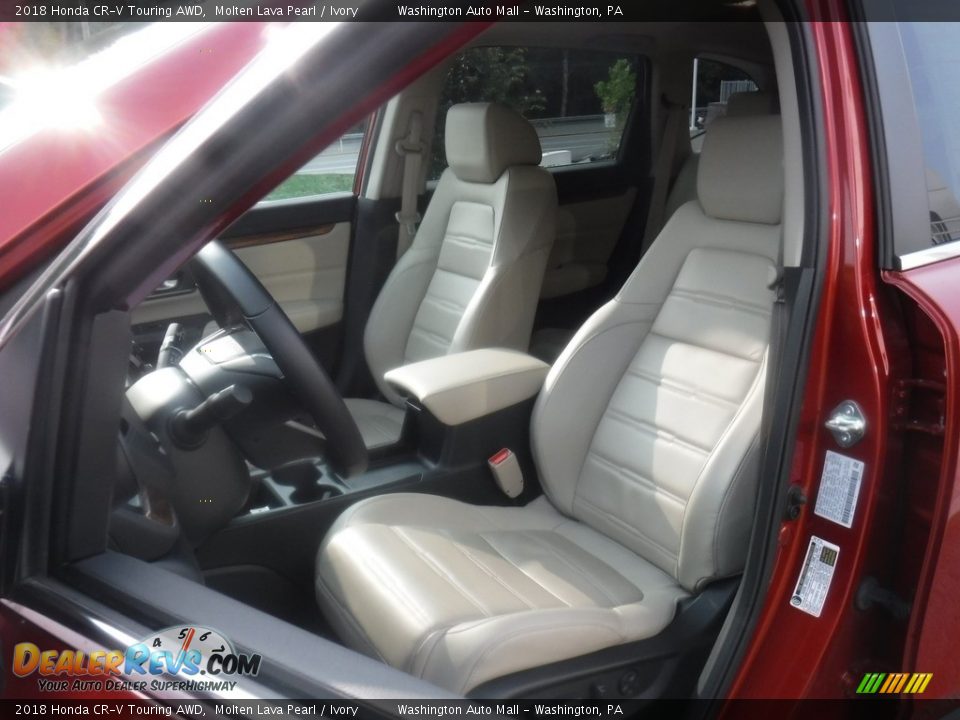 2018 Honda CR-V Touring AWD Molten Lava Pearl / Ivory Photo #23