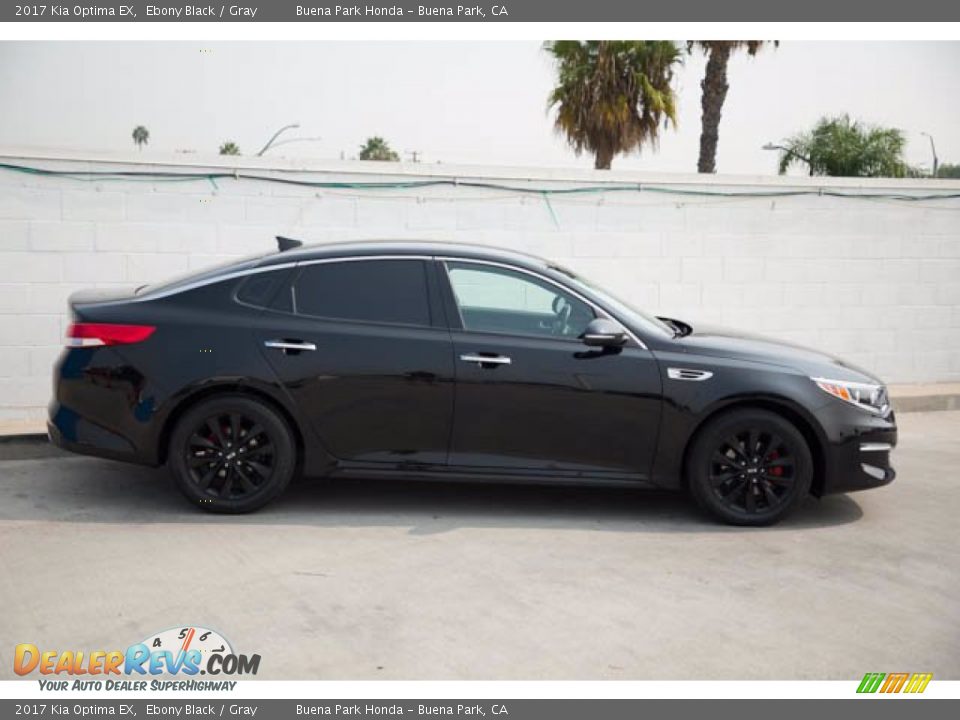 Ebony Black 2017 Kia Optima EX Photo #14