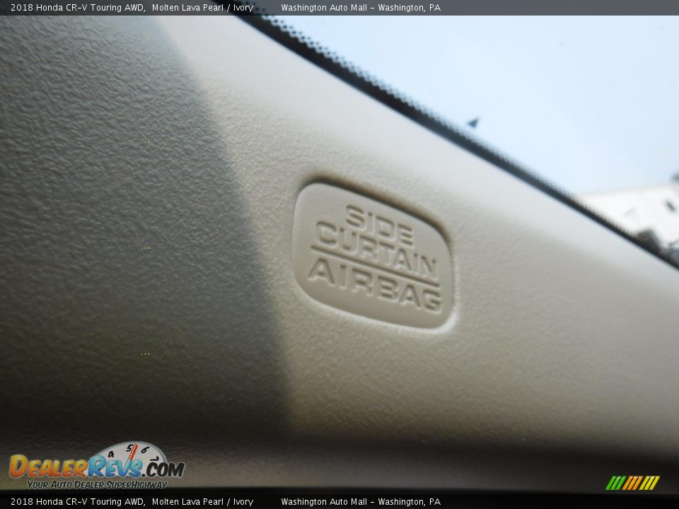 2018 Honda CR-V Touring AWD Molten Lava Pearl / Ivory Photo #25
