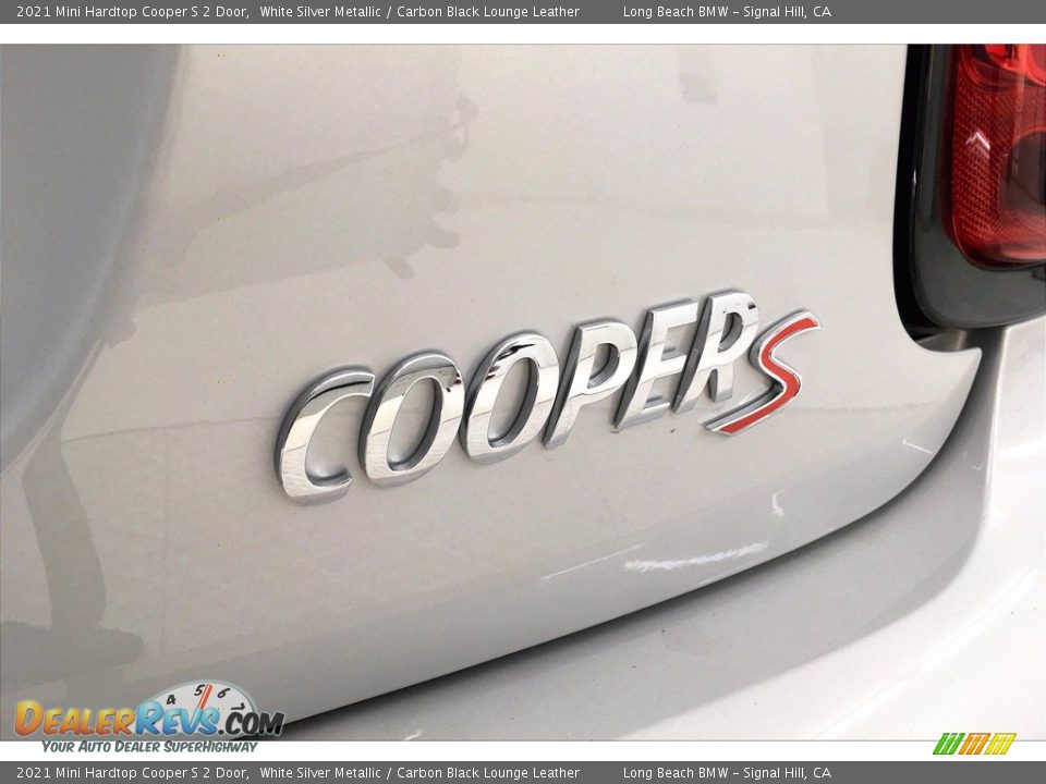 2021 Mini Hardtop Cooper S 2 Door White Silver Metallic / Carbon Black Lounge Leather Photo #16