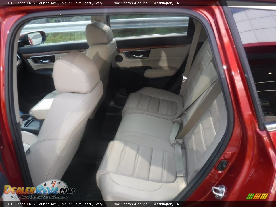 2018 Honda CR-V Touring AWD Molten Lava Pearl / Ivory Photo #26