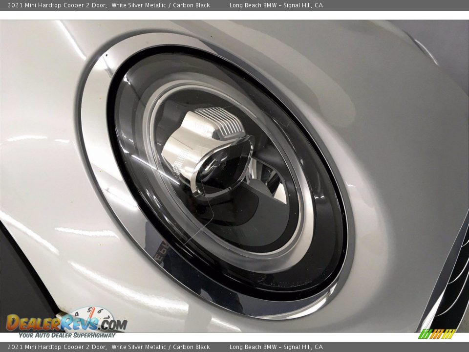 2021 Mini Hardtop Cooper 2 Door White Silver Metallic / Carbon Black Photo #14