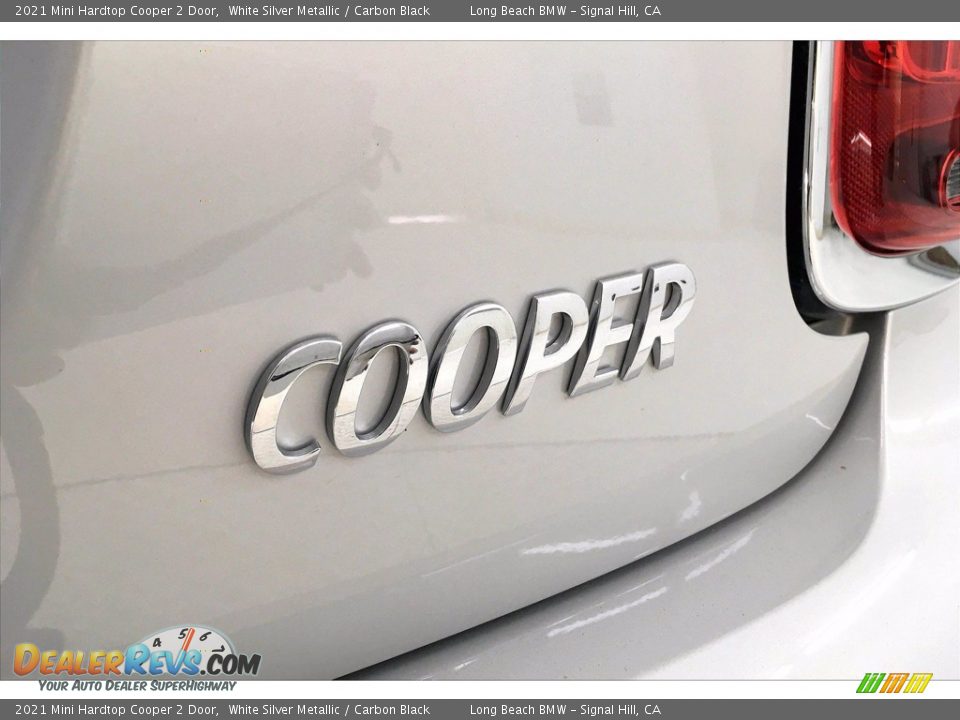 2021 Mini Hardtop Cooper 2 Door White Silver Metallic / Carbon Black Photo #16