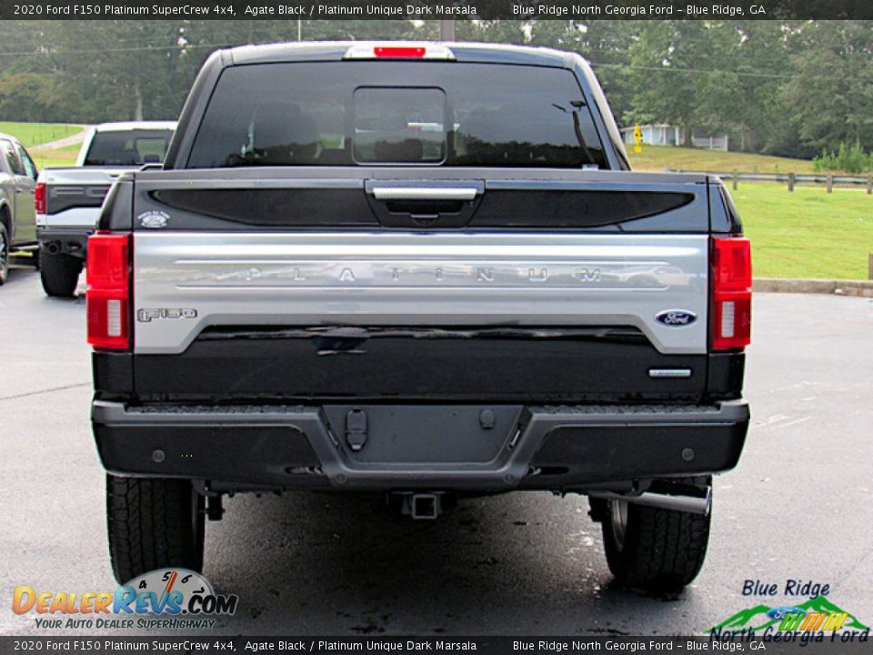 2020 Ford F150 Platinum SuperCrew 4x4 Agate Black / Platinum Unique Dark Marsala Photo #4