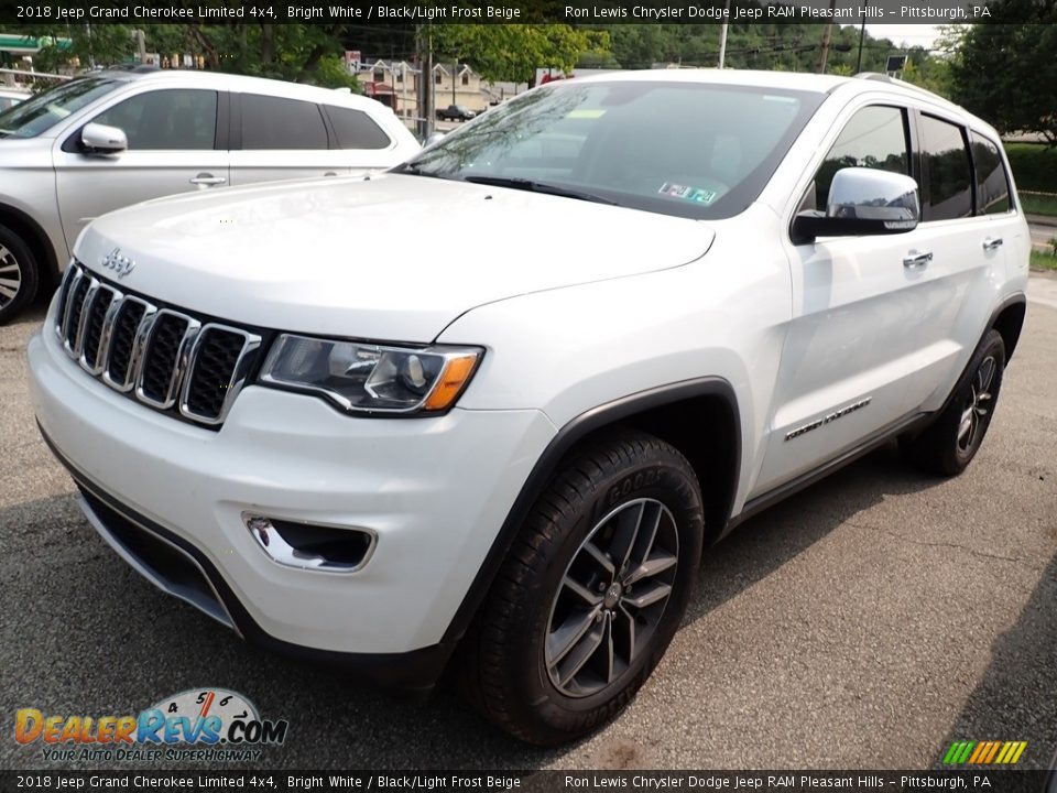 2018 Jeep Grand Cherokee Limited 4x4 Bright White / Black/Light Frost Beige Photo #1