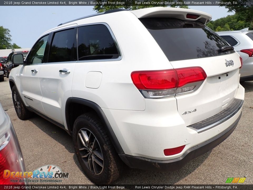 2018 Jeep Grand Cherokee Limited 4x4 Bright White / Black/Light Frost Beige Photo #3