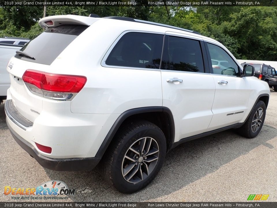 2018 Jeep Grand Cherokee Limited 4x4 Bright White / Black/Light Frost Beige Photo #4