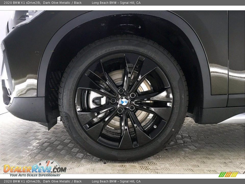 2020 BMW X1 sDrive28i Dark Olive Metallic / Black Photo #12