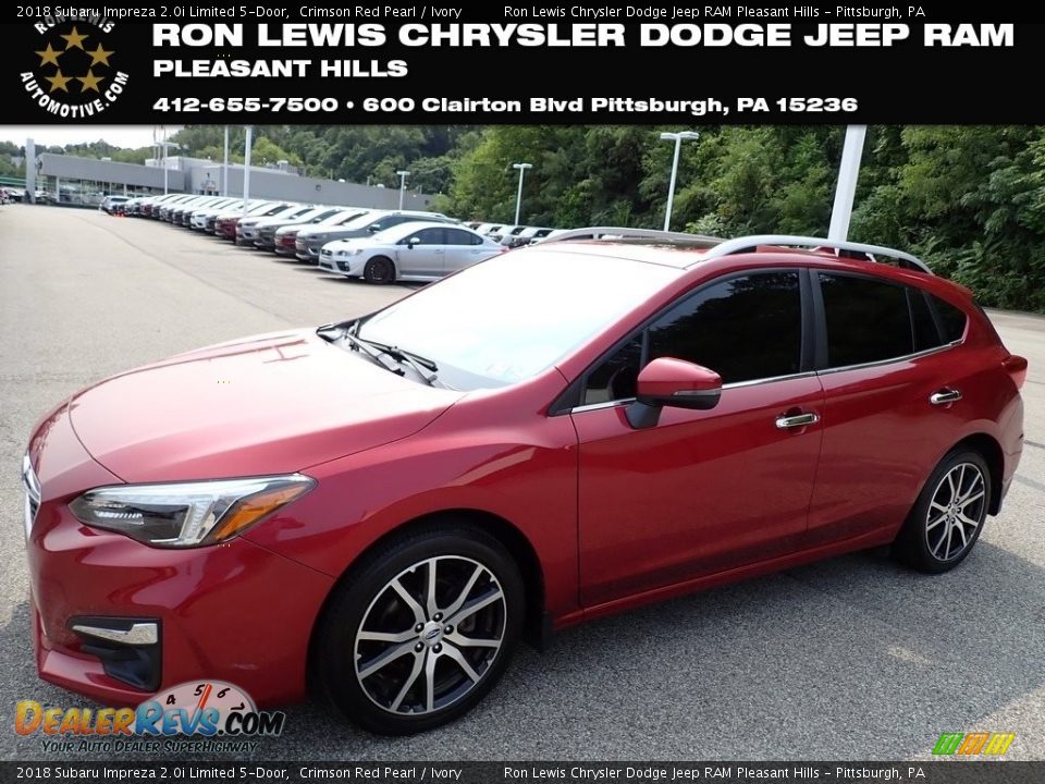 2018 Subaru Impreza 2.0i Limited 5-Door Crimson Red Pearl / Ivory Photo #1