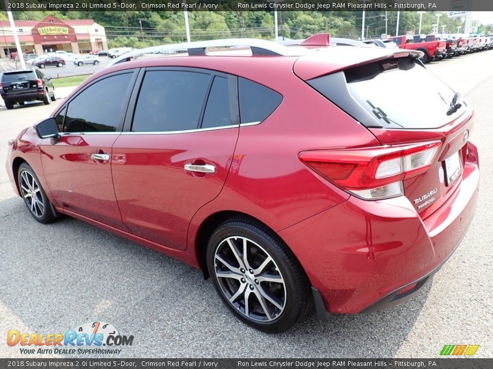 2018 Subaru Impreza 2.0i Limited 5-Door Crimson Red Pearl / Ivory Photo #3