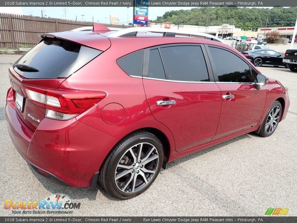 2018 Subaru Impreza 2.0i Limited 5-Door Crimson Red Pearl / Ivory Photo #6