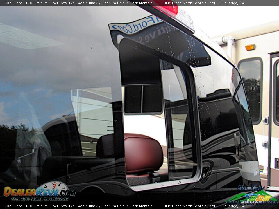 2020 Ford F150 Platinum SuperCrew 4x4 Agate Black / Platinum Unique Dark Marsala Photo #24