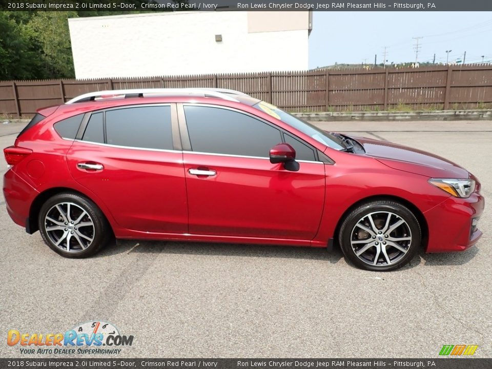 Crimson Red Pearl 2018 Subaru Impreza 2.0i Limited 5-Door Photo #7