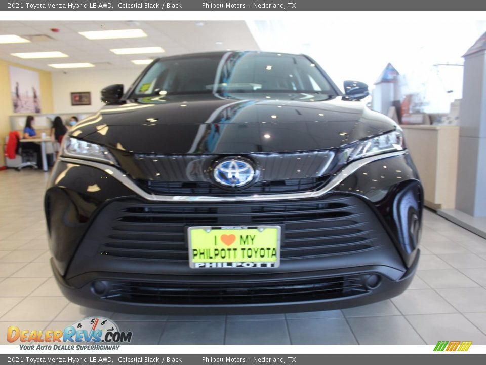 2021 Toyota Venza Hybrid LE AWD Celestial Black / Black Photo #3