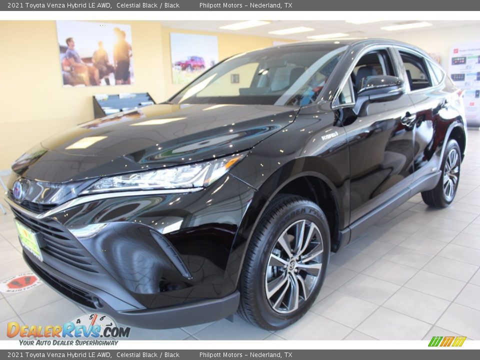 Celestial Black 2021 Toyota Venza Hybrid LE AWD Photo #4