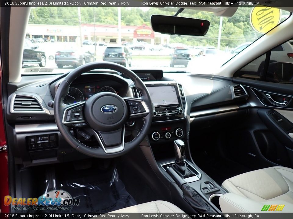 Ivory Interior - 2018 Subaru Impreza 2.0i Limited 5-Door Photo #13