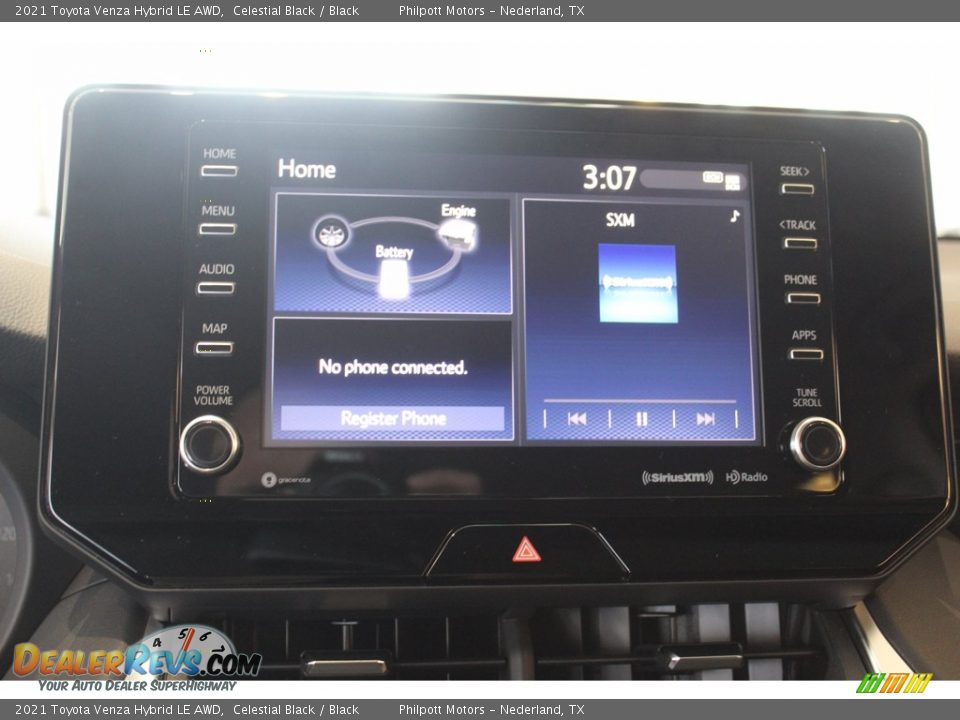 2021 Toyota Venza Hybrid LE AWD Celestial Black / Black Photo #7