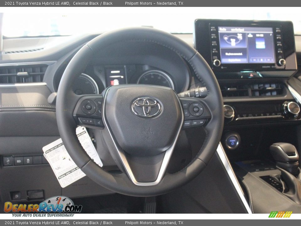 2021 Toyota Venza Hybrid LE AWD Steering Wheel Photo #13