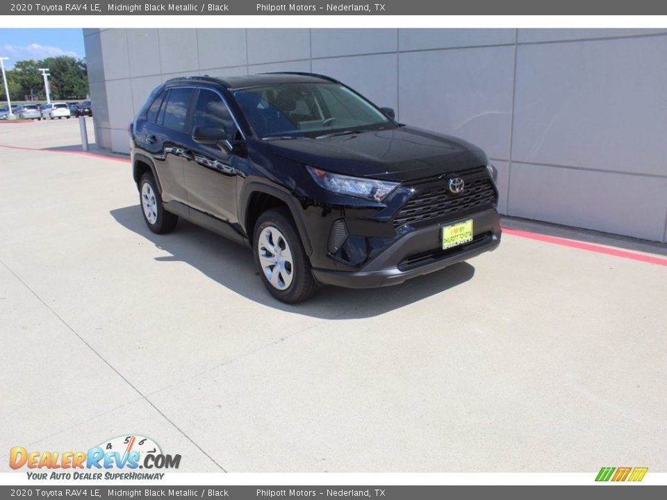 2020 Toyota RAV4 LE Midnight Black Metallic / Black Photo #2