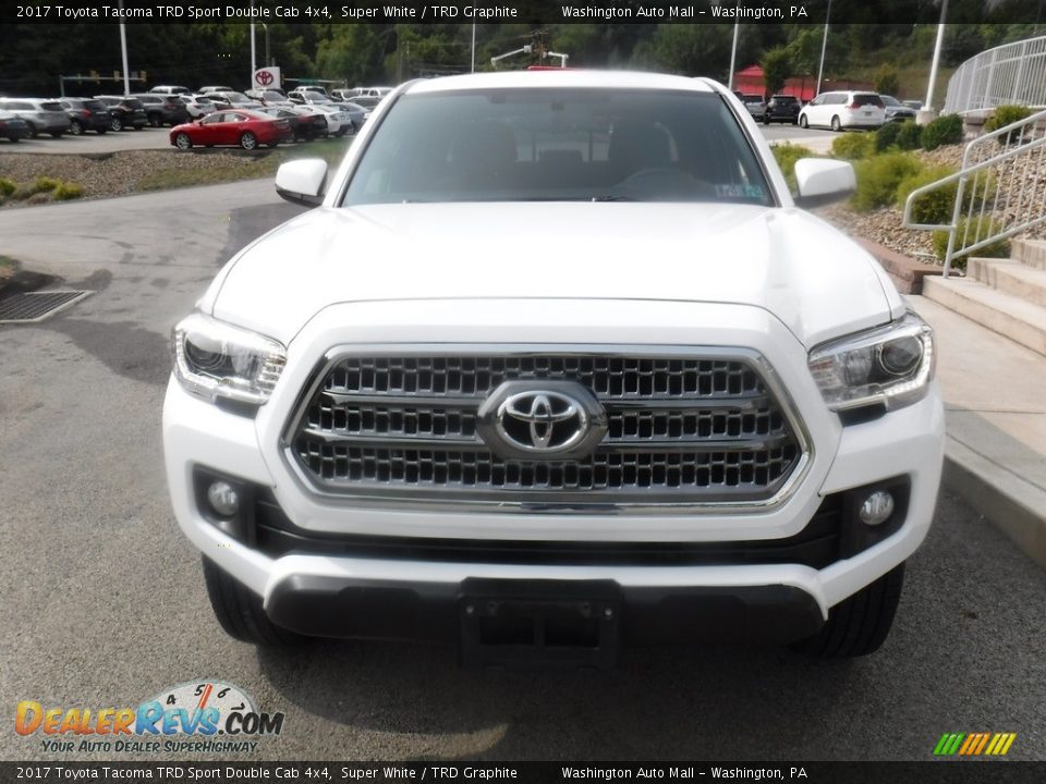 2017 Toyota Tacoma TRD Sport Double Cab 4x4 Super White / TRD Graphite Photo #11