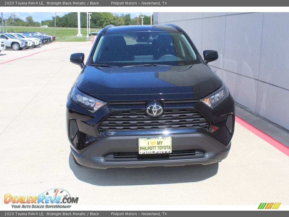 2020 Toyota RAV4 LE Midnight Black Metallic / Black Photo #3