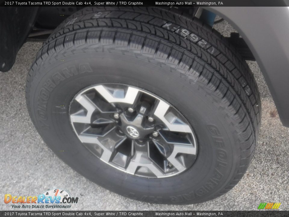 2017 Toyota Tacoma TRD Sport Double Cab 4x4 Super White / TRD Graphite Photo #13