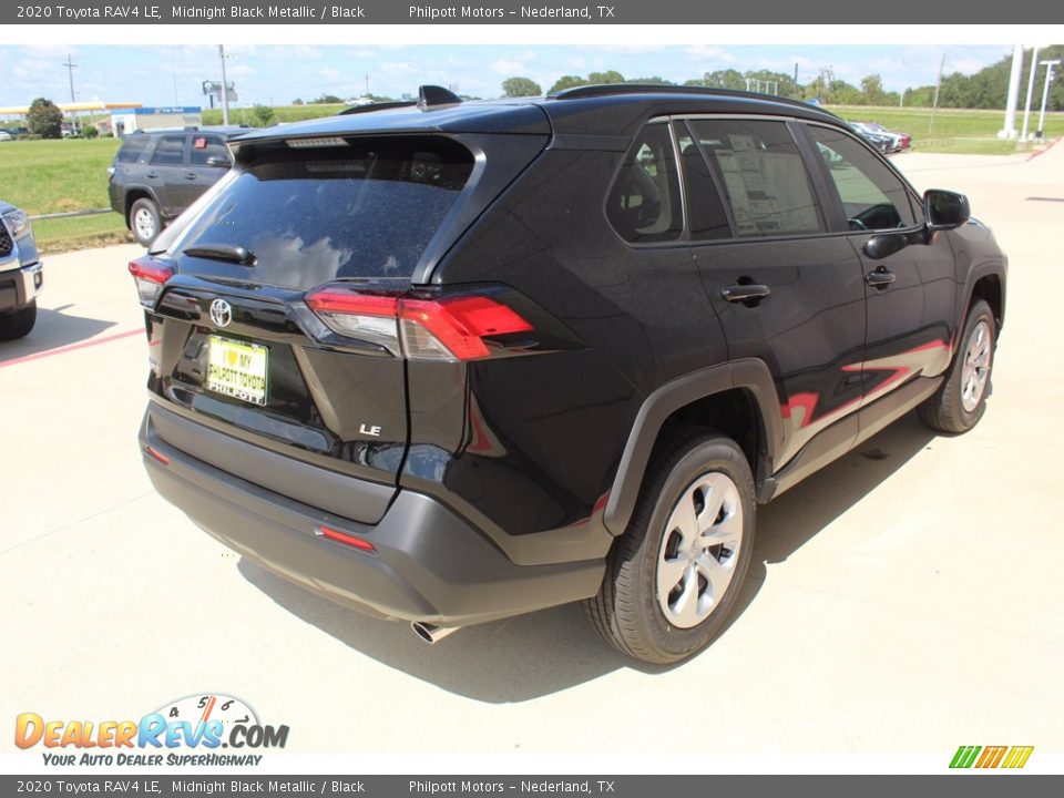 2020 Toyota RAV4 LE Midnight Black Metallic / Black Photo #8