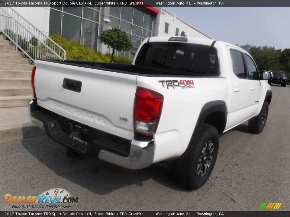 2017 Toyota Tacoma TRD Sport Double Cab 4x4 Super White / TRD Graphite Photo #19
