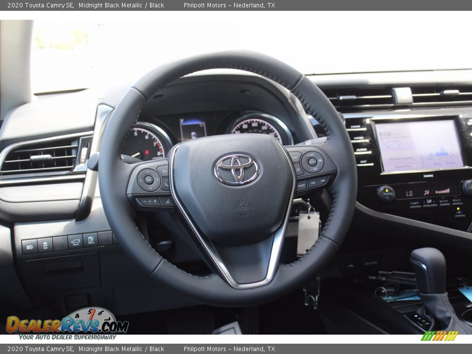 2020 Toyota Camry SE Midnight Black Metallic / Black Photo #21