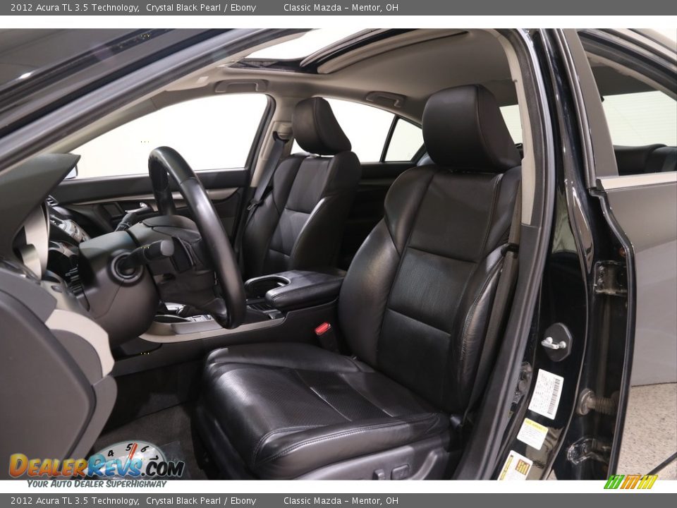 2012 Acura TL 3.5 Technology Crystal Black Pearl / Ebony Photo #5